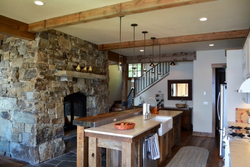 See-Through Wood Fireplaces